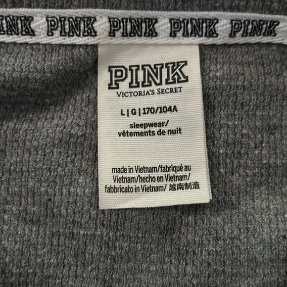 Pink Victoria Secret I’ll Be Nice Next Year Sleep Dress Sz L - Picture 5 of 5